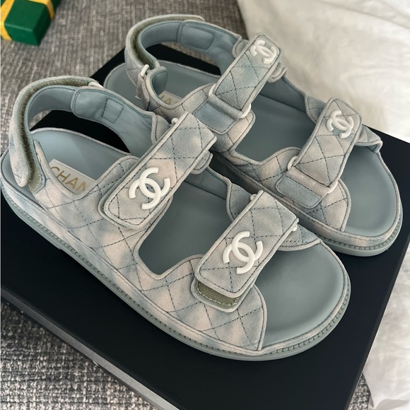 Chanel Ve Velour Dad Sandal size 39 - Picture 7 of 9